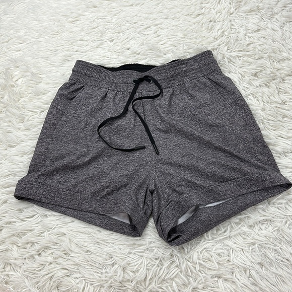 Lululemon Spring Break Away Short *4-way Stretch 3" Heather Lux Multi Black - Picture 1 of 6